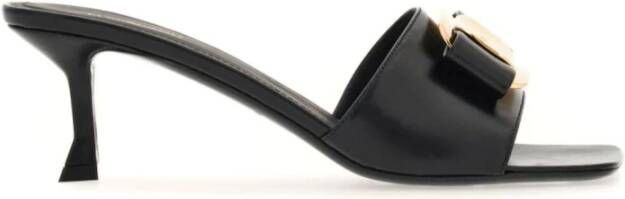 Salvatore Ferragamo Heeled Mules Black Dames