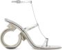 Salvatore Ferragamo High Heel Sandals Gray Dames - Thumbnail 1