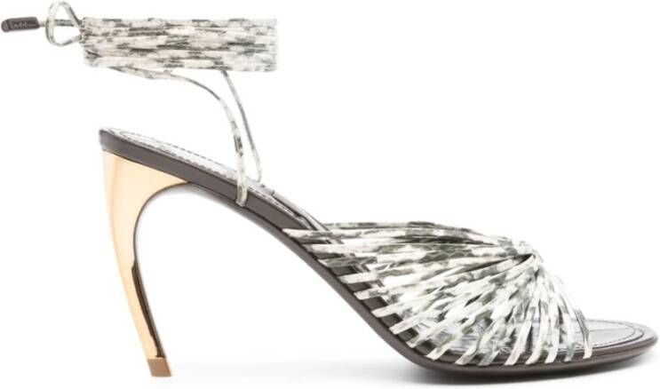 Salvatore Ferragamo High Heel Sandals Gray Dames