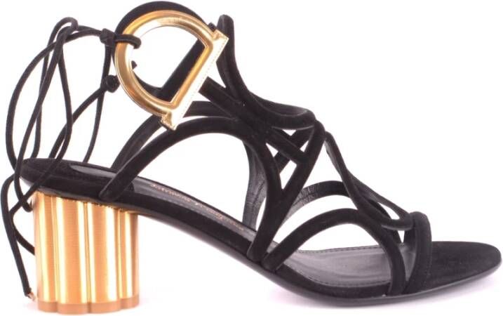 Salvatore Ferragamo Hoge Hak Sandalen Zwart Dames