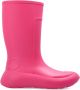 Salvatore Ferragamo Low-Top Sneakers Rainboot Gancini Logo Ankle Boots in poeder roze - Thumbnail 1