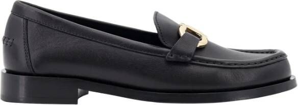 Salvatore Ferragamo Iconische Gancini Leren Loafer Black Dames