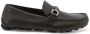 Salvatore Ferragamo Leren loafers met metallic horsebit-detail Black Heren - Thumbnail 2