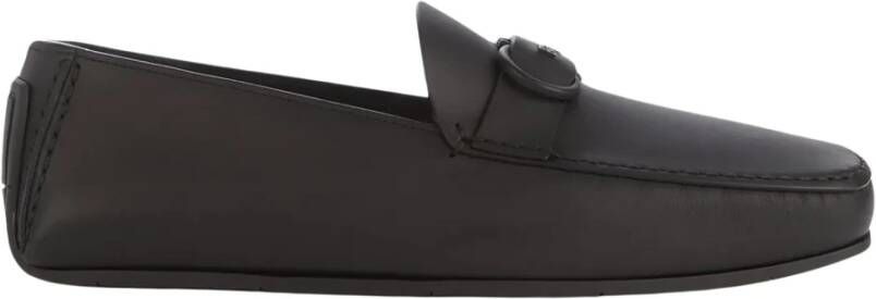 Salvatore Ferragamo Zwarte Loafer Schoenen voor Mannen Black Heren