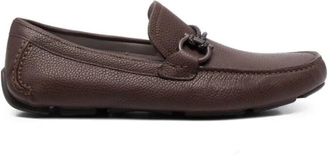 Salvatore Ferragamo Koffiebruine Loafers Brown Heren