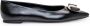 Salvatore Ferragamo Elegante Monogram Strik Ballerina Flats Black Dames - Thumbnail 6