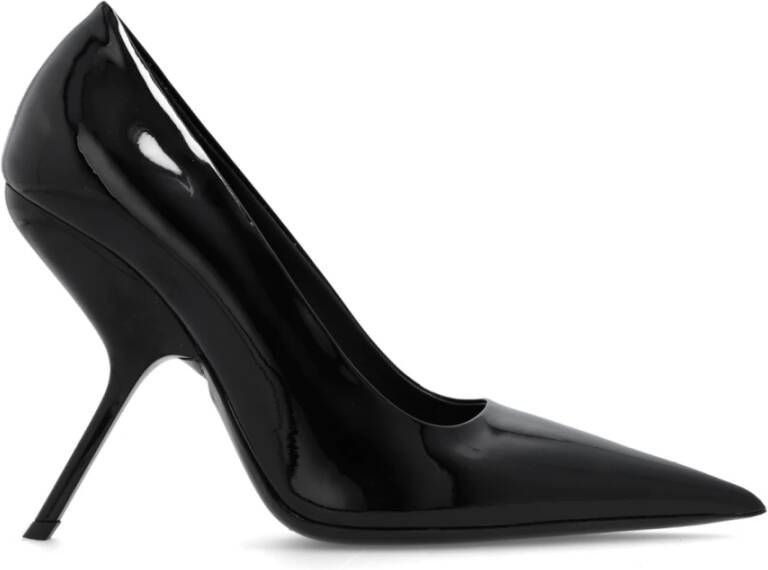 Salvatore Ferragamo Lakleren stiletto pumps Zwart Dames