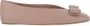 Salvatore Ferragamo Leren ballerina's met strikdetail Pink Dames - Thumbnail 1