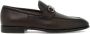 Salvatore Ferragamo Loafers van gehamerd leer met Gancini-detail Brown Heren - Thumbnail 1