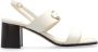 Salvatore Ferragamo Witte Leren Sandalen Elegante Stijl White Dames - Thumbnail 1