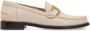 Salvatore Ferragamo Maryan Leren Loafers met Goudkleurige Hardware Beige Dames - Thumbnail 11