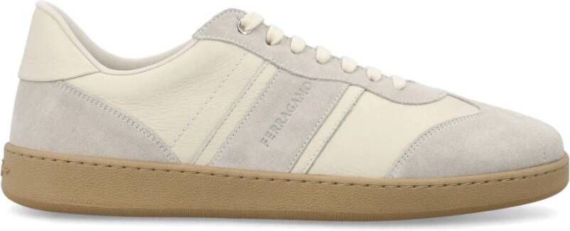 Salvatore Ferragamo Mascarpone-bone Sneakers Aw23 Beige Heren