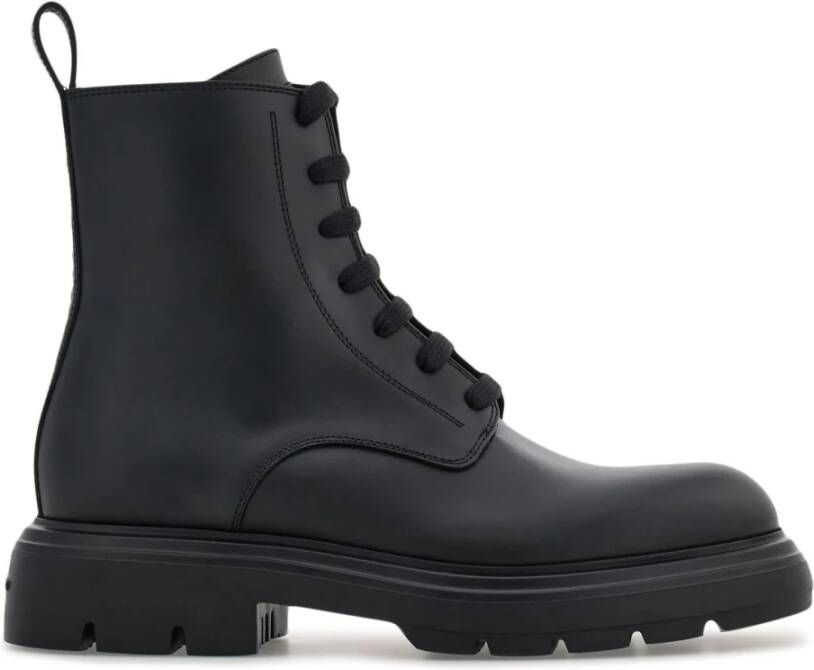 Salvatore Ferragamo Nero Dionne Elegante Leren Handtas Black Dames
