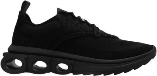 Salvatore Ferragamo Zwarte Antraciet Sneakers voor Dames Black Dames