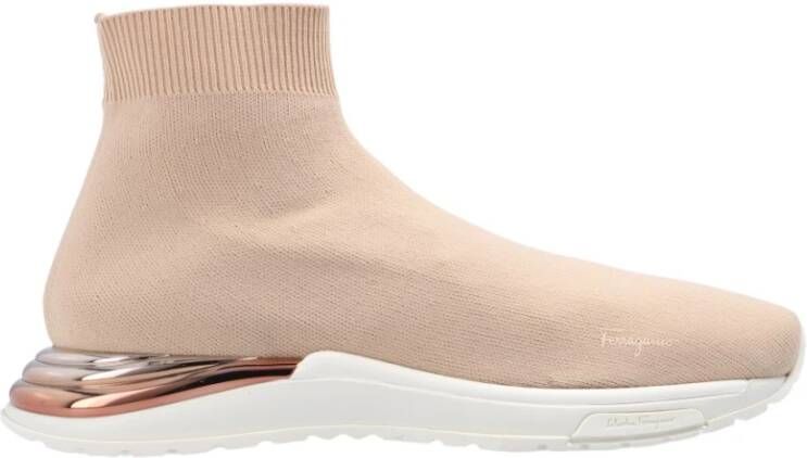 Salvatore Ferragamo Ninette sock sneakers Beige Dames