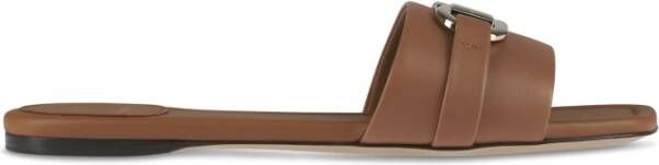 Salvatore Ferragamo Luxe sandalen van kalfsleer met vierkante neus Black Dames