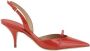 Salvatore Ferragamo Ornament Pumps met Verlengde Neus en Slingback Red Dames - Thumbnail 1