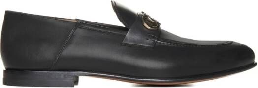 Salvatore Ferragamo Platte Gin Schoenen Black Heren