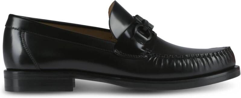 Salvatore Ferragamo Platte schoenen Fort stijl Black Heren