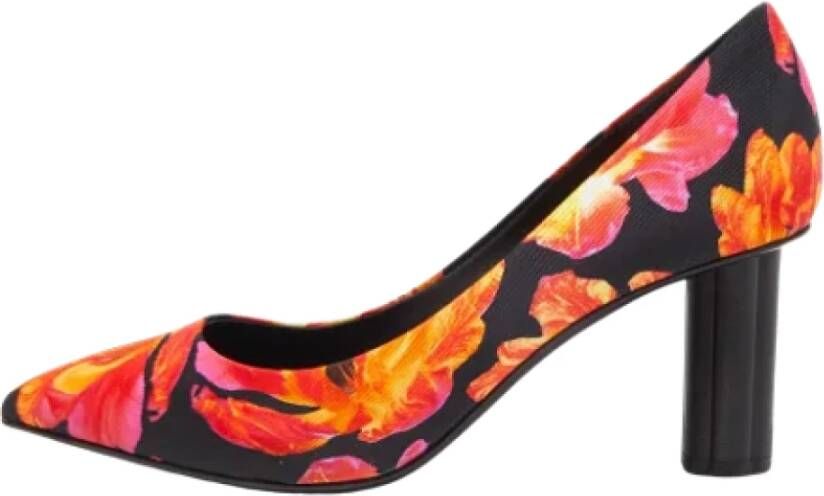 Salvatore Ferragamo Pre-owned Canvas heels Multicolor Dames