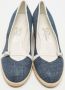 Salvatore Ferragamo Pre-owned Denim heels Blue Dames - Thumbnail 1