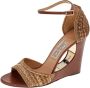 Salvatore Ferragamo Pre-owned Fabric sandals Brown Dames - Thumbnail 1