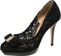Salvatore Ferragamo Pre-owned Lace heels Black Dames - Thumbnail 1