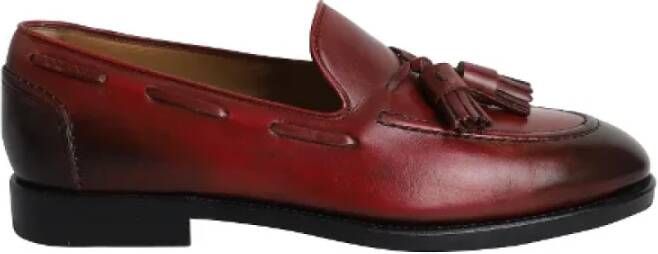 Salvatore Ferragamo Pre-owned Leather flats Red Heren