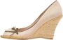 Salvatore Ferragamo Pre-owned Leather heels Beige Dames - Thumbnail 1