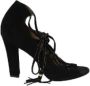 Salvatore Ferragamo Pre-owned Leather heels Black Dames - Thumbnail 1