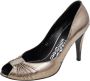 Salvatore Ferragamo Pre-owned Leather heels Gray Dames - Thumbnail 1