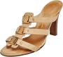 Salvatore Ferragamo Pre-owned Leather sandals Beige Dames - Thumbnail 1