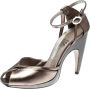 Salvatore Ferragamo Pre-owned Leather sandals Gray Dames - Thumbnail 1