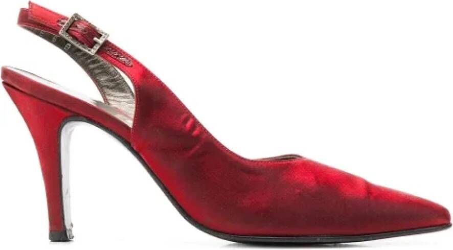 Salvatore Ferragamo Pre-owned Leather sandals Red Dames