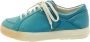 Salvatore Ferragamo Pre-owned Leather sneakers Blue Dames - Thumbnail 1