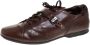 Salvatore Ferragamo Pre-owned Leather sneakers Brown Heren - Thumbnail 1