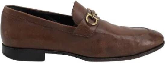 Salvatore Ferragamo Pre-owned Platte schoenen Brown Dames