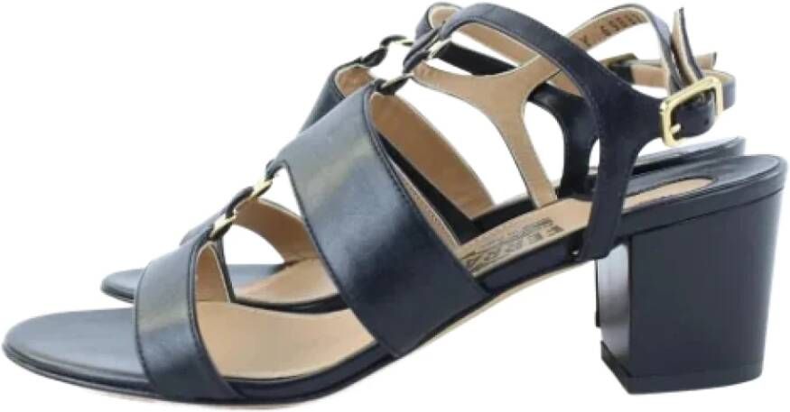 Salvatore Ferragamo Pre-owned Sandalen Black Dames