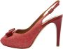 Salvatore Ferragamo Pre-owned Suede heels Orange Dames - Thumbnail 1