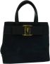 Salvatore Ferragamo Pre-owned Tweedehands Boog Bovenhandvat Suède Handtas - Thumbnail 1