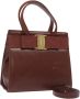 Salvatore Ferragamo Pre-owned Tweedehands Boogdetail Leren Handtas - Thumbnail 1