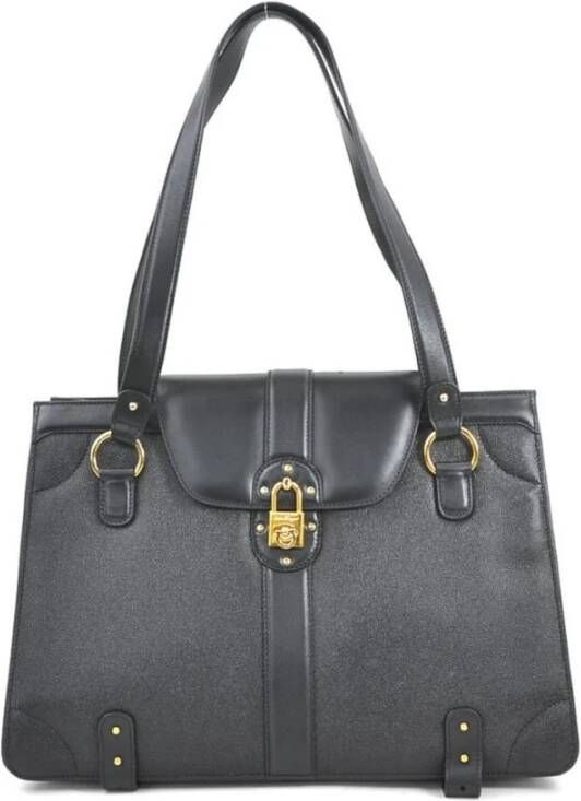 Salvatore Ferragamo Pre-owned Tweedehands Elegante Top Handvat Satchel Handtas met Slot Sluiting
