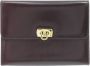 Salvatore Ferragamo Pre-owned Tweedehands Enveloppe Stijl Kaarthouder met Draaislot Sluiting Stijlvolle Portemonnee - Thumbnail 1