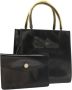 Salvatore Ferragamo Pre-owned Tweedehands Patentleren Tote Tas met Schoendetail - Thumbnail 1
