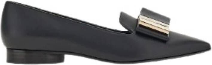 Salvatore Ferragamo Zwarte platte schoenen Black Dames