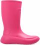 Salvatore Ferragamo Low-Top Sneakers Rainboot Gancini Logo Ankle Boots in poeder roze - Thumbnail 8