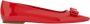 Salvatore Ferragamo Rode Bow-Detail Ballerina Flats Rood Dames - Thumbnail 1