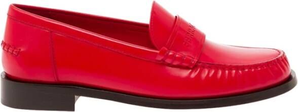 Salvatore Ferragamo Rode platte schoenen voor mannen Red Dames