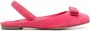 Salvatore Ferragamo Roze Suede Ballerina Schoenen Roze Dames - Thumbnail 1