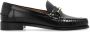 Salvatore Ferragamo Metalen Gesp Leren Loafers met Blokhak Black Dames - Thumbnail 6